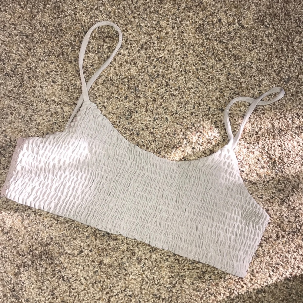 Gray bikini top